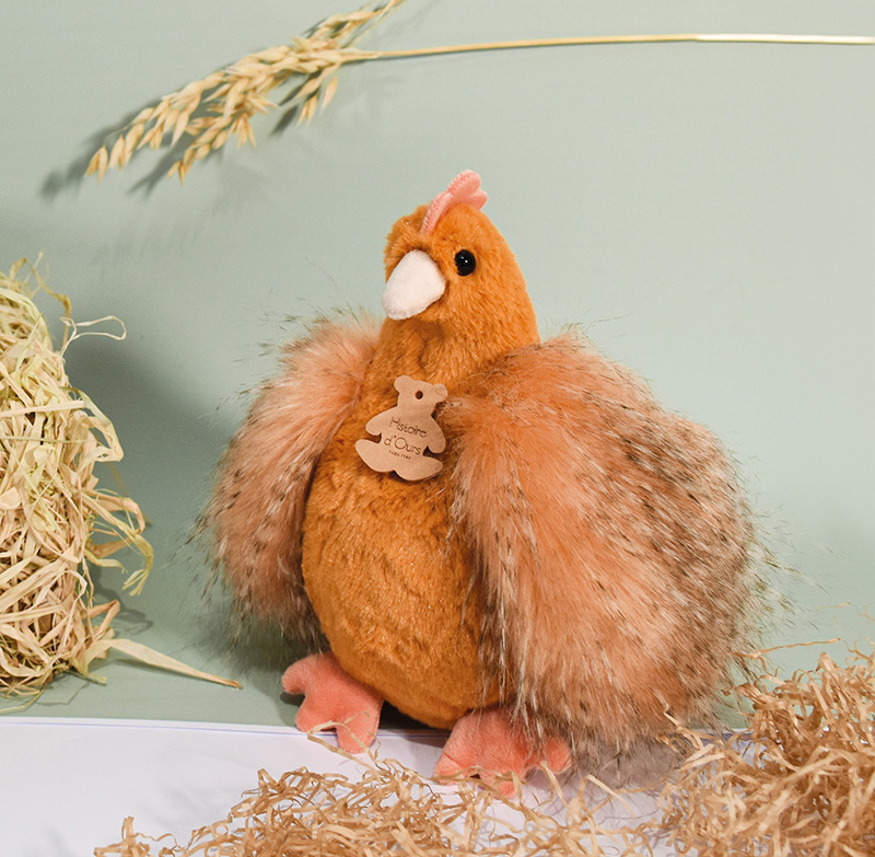 Doudou Histoire d´Ours Plyšová slepička zrzavá 20 cm (obrázek 6)