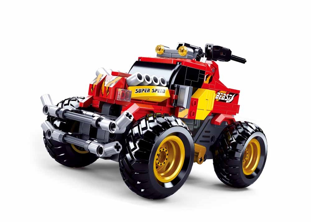 Sluban Power Bricks M38-B0991 RC Červený Off Road na dálkové ovládání (obrázek 5)