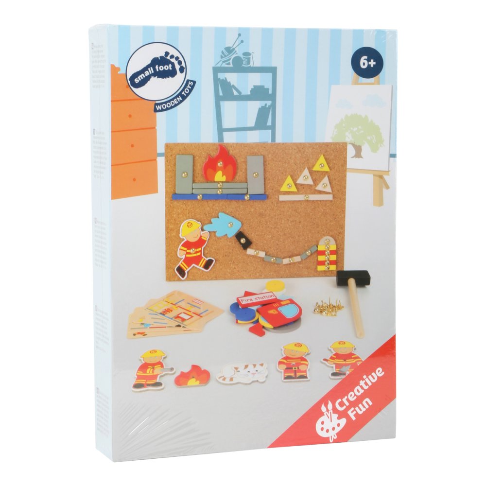 small foot Kreativní zatloukací hra Hasiči (obrázek 4)
