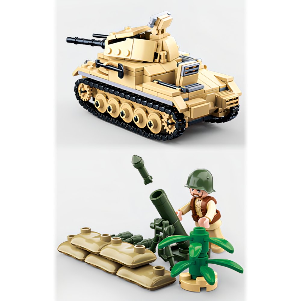 Sluban WWII M38-B0691 Německý tank Panzer II (obrázek 4)