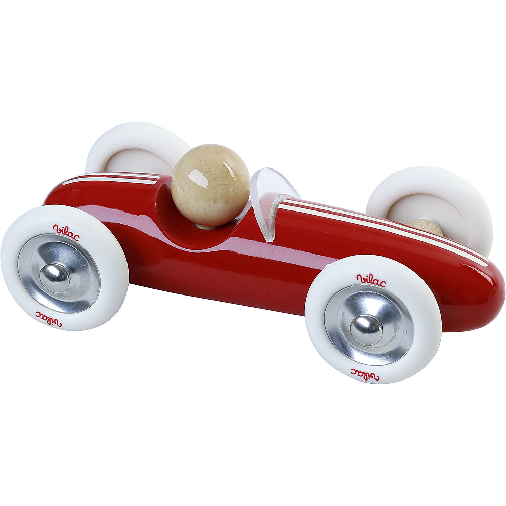 Vilac Dřevěné auto velké Grand prix vintage červené (obrázek 3)