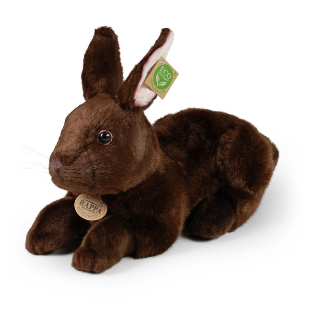 Rappa Plyšový králík ležící 36 cm ECO-FRIENDLY
