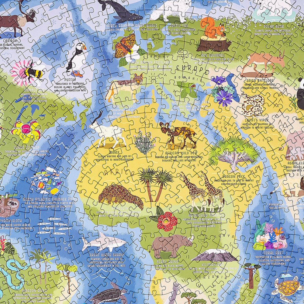 Ridley's Games Puzzle zagrożony świat 1000 elementów (zdjęcie 5)