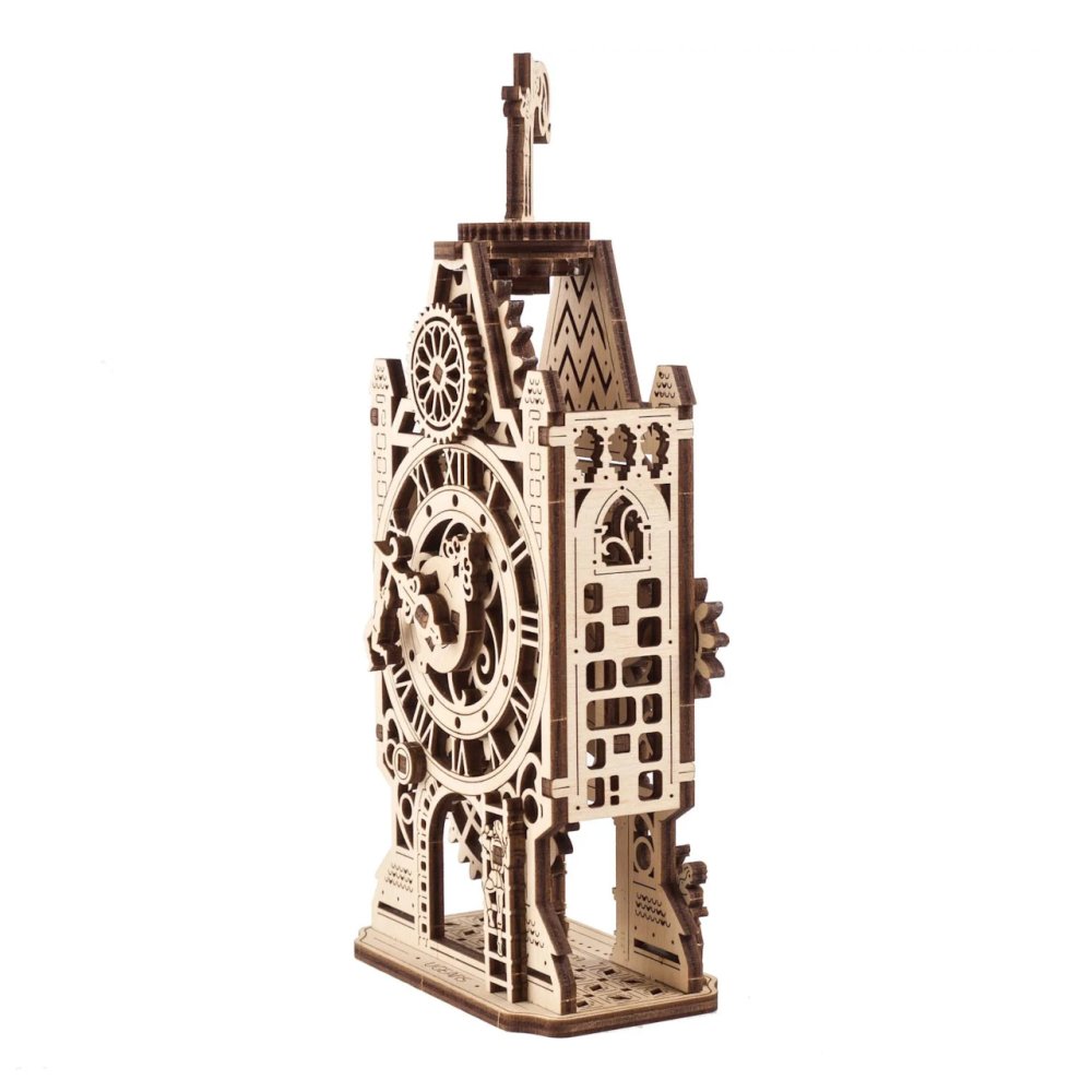 Ugears 3D dřevěné mechanické puzzle Hodinová věž (obrázek 8)