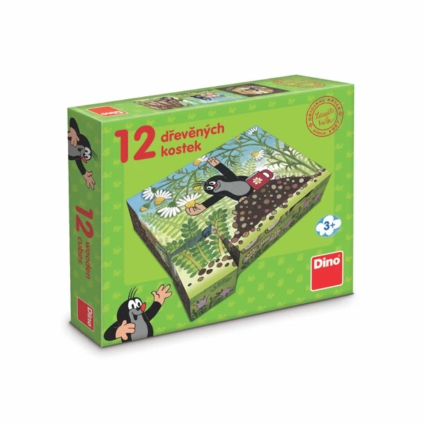 Dino Dřevěné kostky Krtek a přátelé 12 ks (obrázek 8)