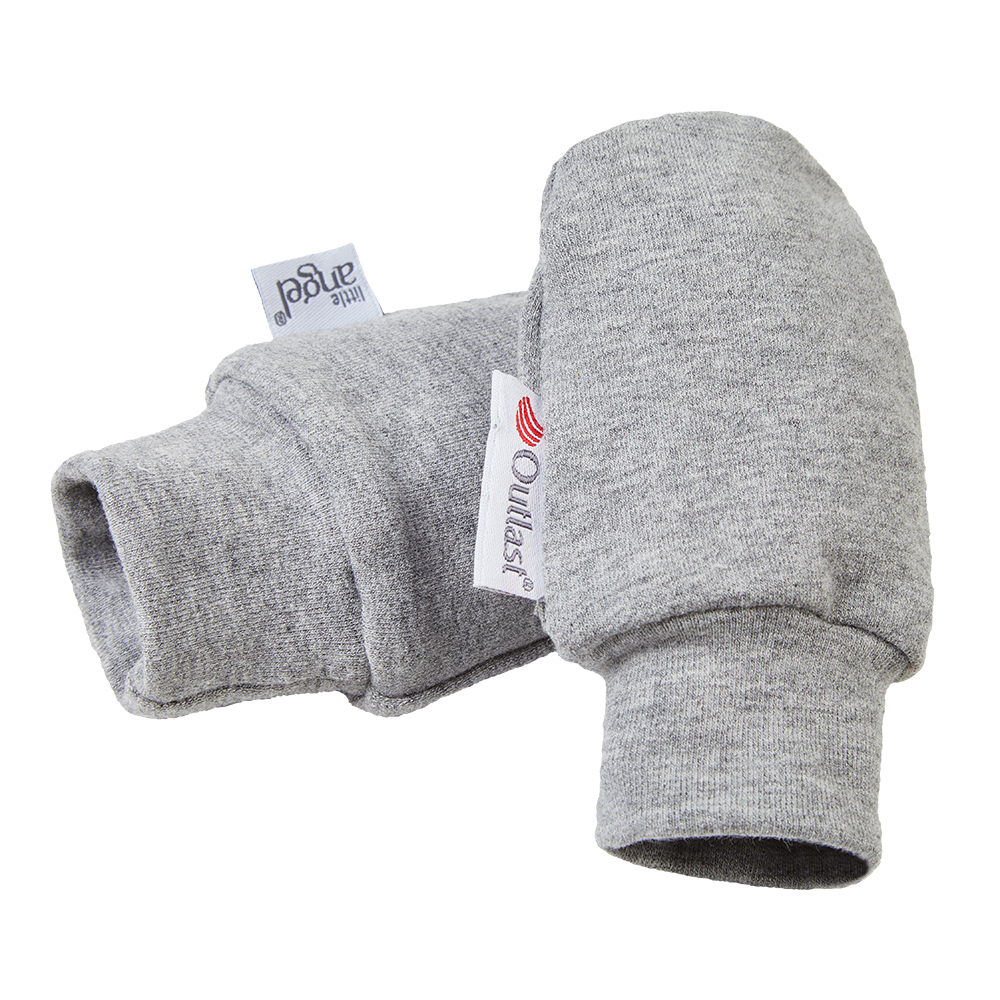 Baby-Fausthandschuhe Outlast® - Grau meliert 0