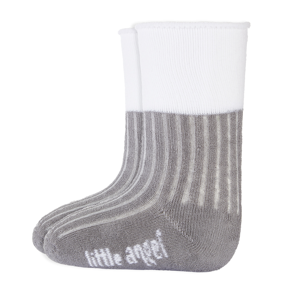 Ponožky Froté Outlast® - Tm.šedá/bílá 15-19