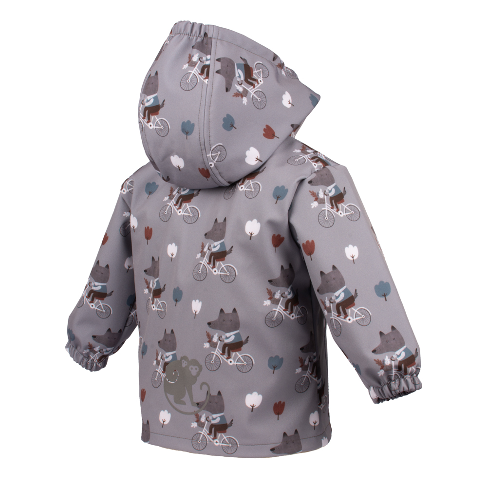 Monkey Mum® Softshell Baby Jacket With Membrane - Cycling Wolves 110/116,Monkey Mum® Softshell Baby Jacket With Membrane - Cycling Wolves 110/116
