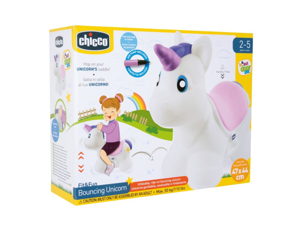 CHICCO Eenhoorn Opblaasbaar Springtouw 24m+