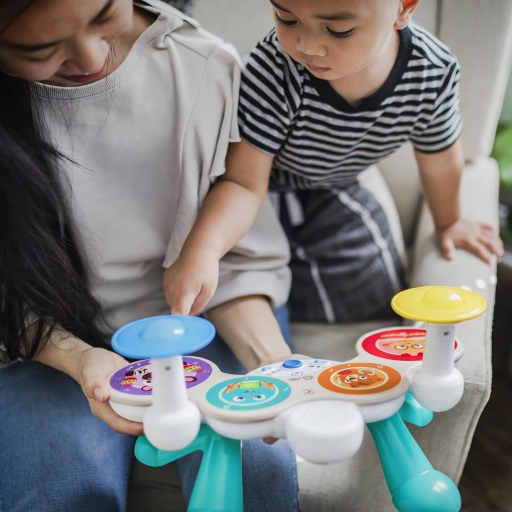 BABY EINSTEIN Zabawkowy Zestaw Perkusyjny Razem W Tune Drums™ Connected Magic Touch™ HAPE 12m+