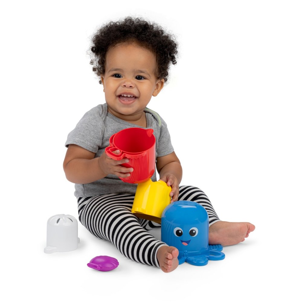 BABY EINSTEIN Opus's Stack & Stream™ Juego De 5 Vasos Apilables 3m+