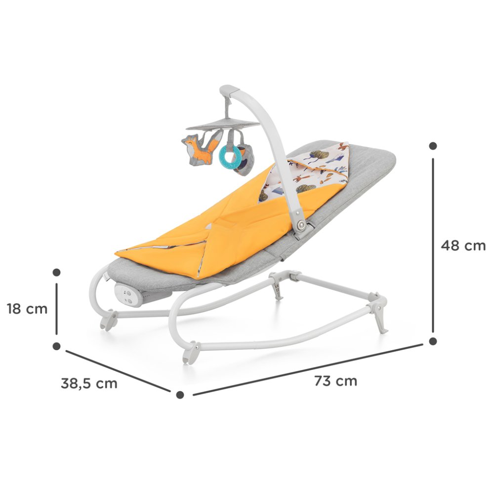 KINDERKRAFT Swing Vibrating With Melody Felio 2 Forest Yellow 0m+, Up To 9 Kg