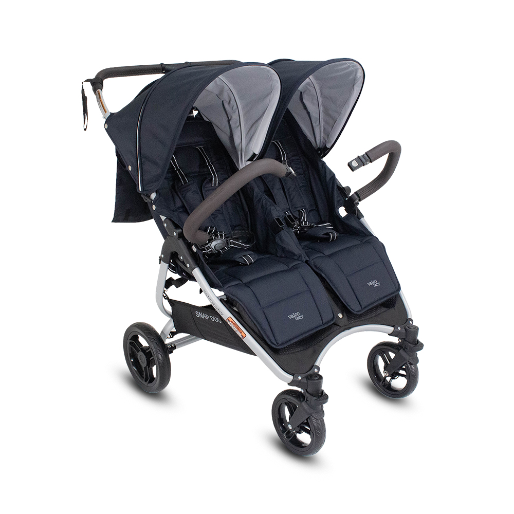 VALCO BABY Tvillingvagn Snap Duo Elite Navy + PETITE&MARS Väska Jibot GRATIS