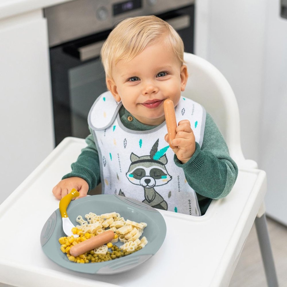 BABYONO Lžičky Flexi 2 Ks šedo/žluté