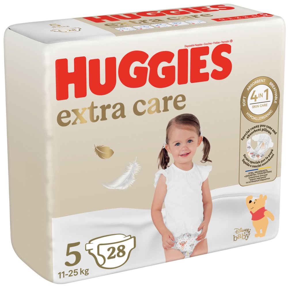 HUGGIES® Pelene Jednokratne Extra Care 5 (12-17 Kg) 28 Kom