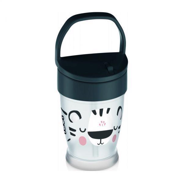 LOVI Ma Tasse Avec Paille Salt&Pepper Junior 250 Ml