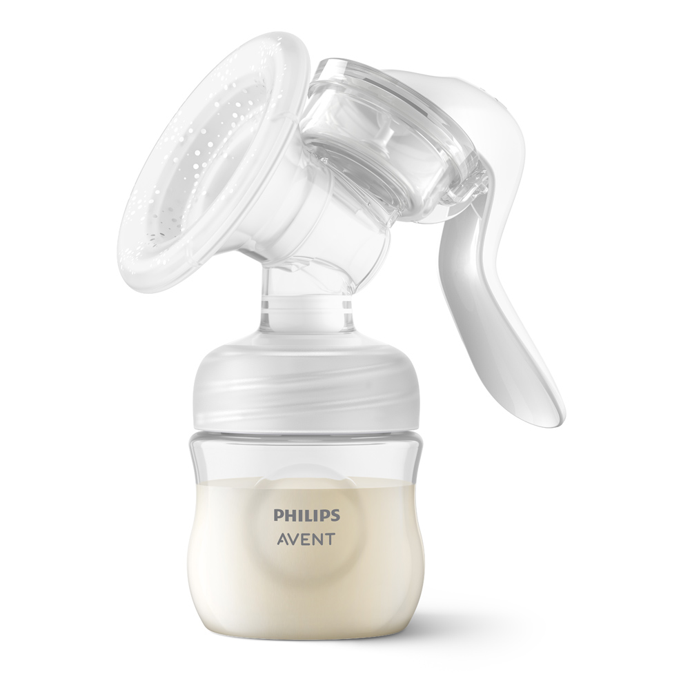 Philips AVENT Manual Breast Pump, Starter Set + Disposable Breast Pads 100 Pcs.