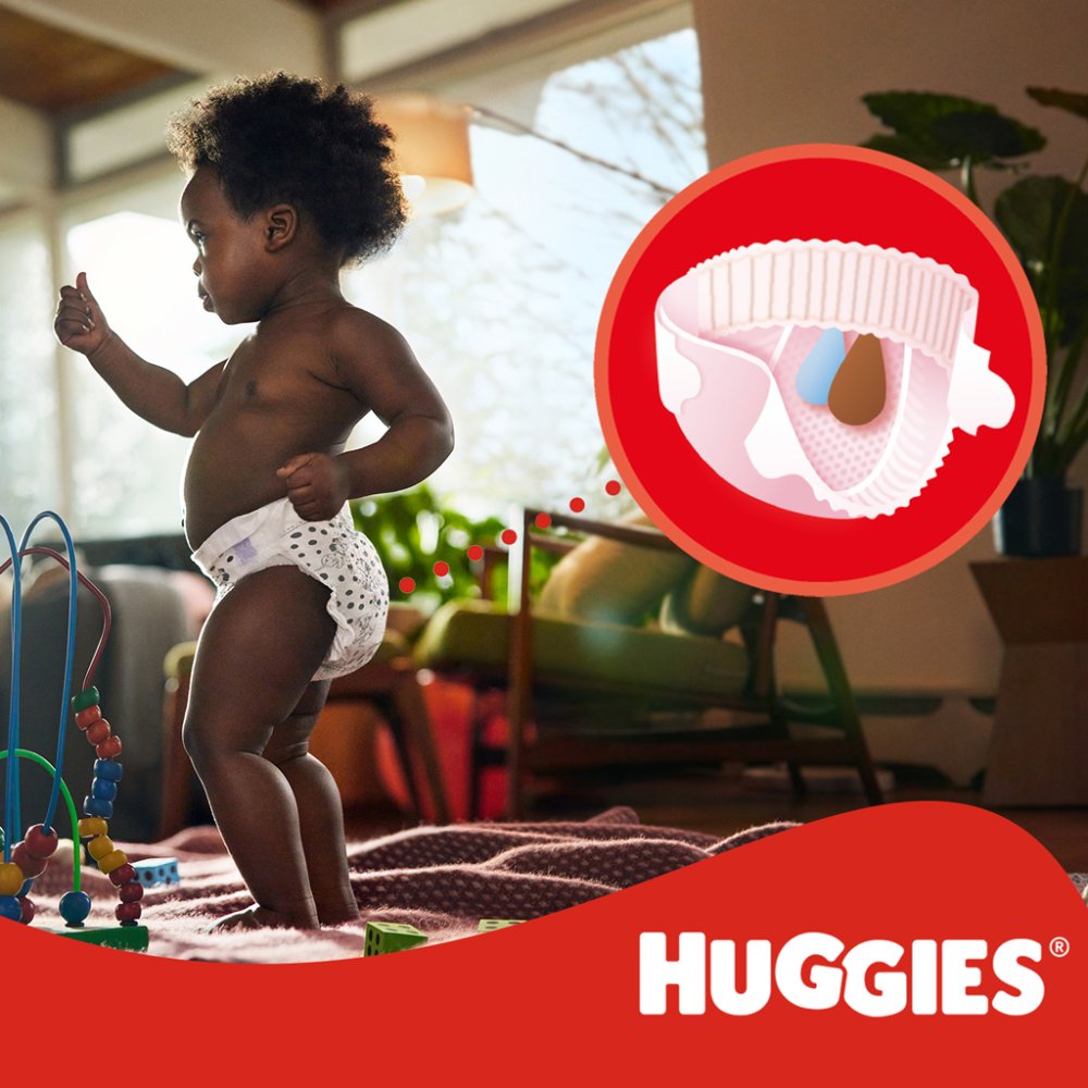 HUGGIES® Couches Jetables Little Movers 4 (7-18 Kg) 50 Pcs