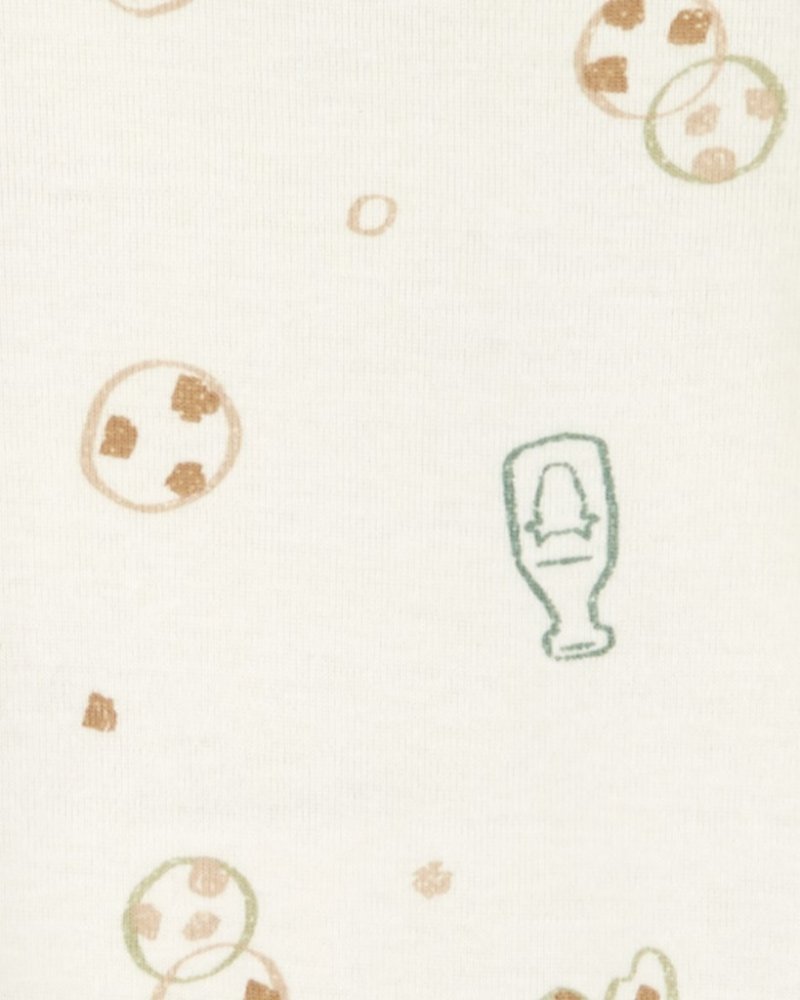 CARTER'S Body manches longues Milk&Cookies neutre 4 pièces 18 m/taille. 86 – Image 6