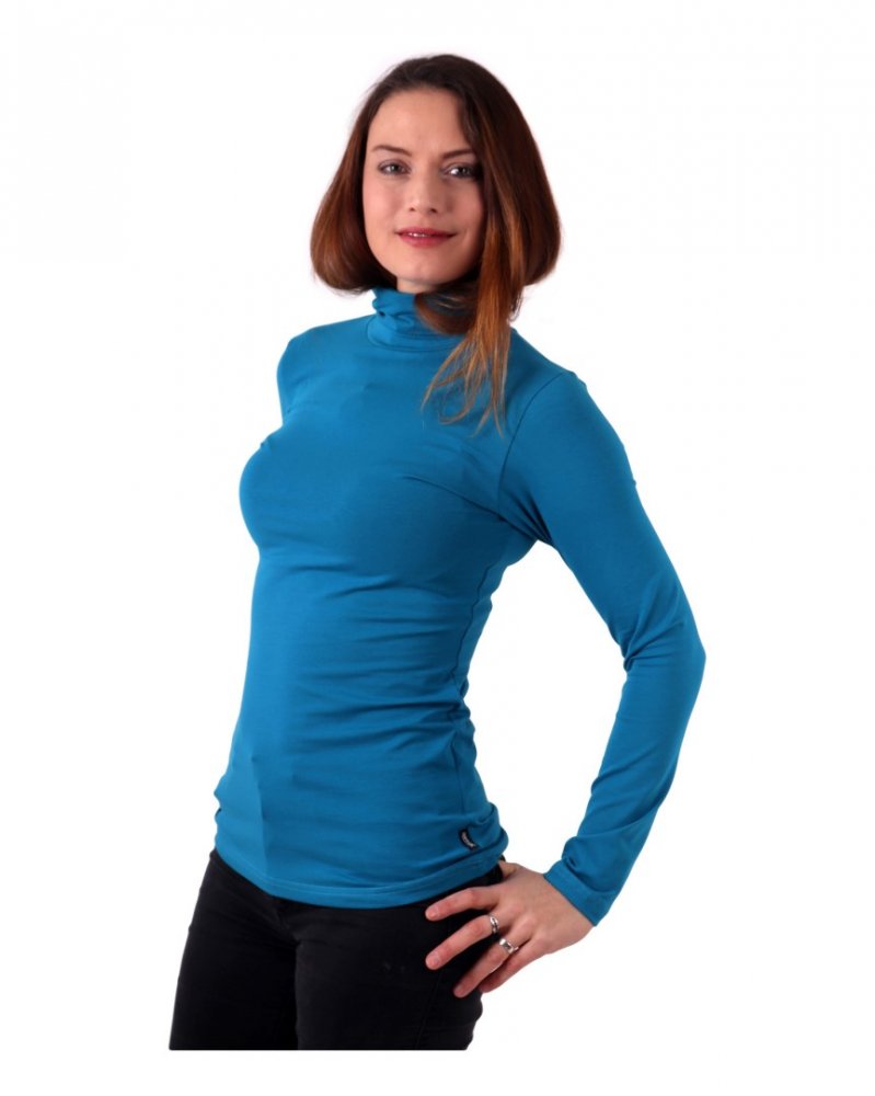Dolcevita donna Alena, turchese scuro L/XL