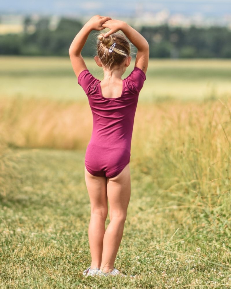 Maillot de danse, gymnastique, cyclamen 104