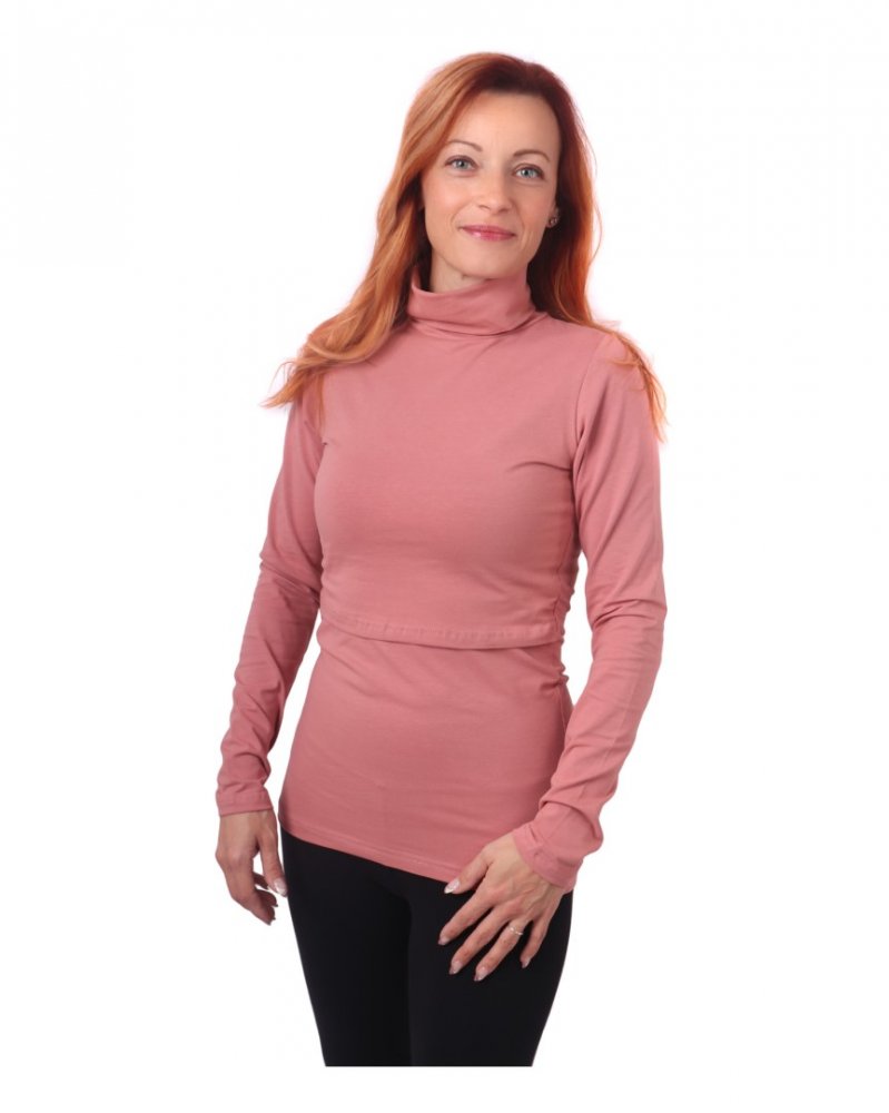 Dolcevita da allattamento Kateřina, rosa antico M/L