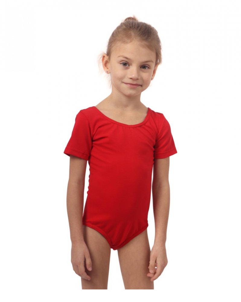 Maillot de gymnastique pour filles, rouge 134 – Image 3