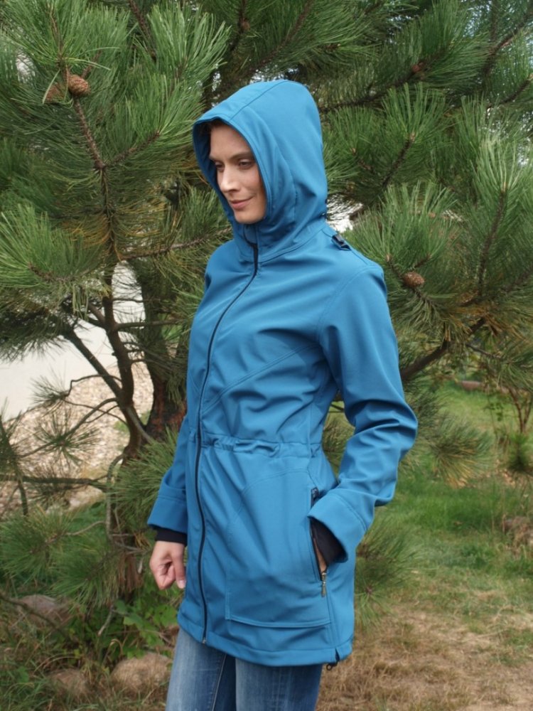 Softshell kismama és hordozó kabát Alice + derék kabát, benzin színű L/XL - Image 3
