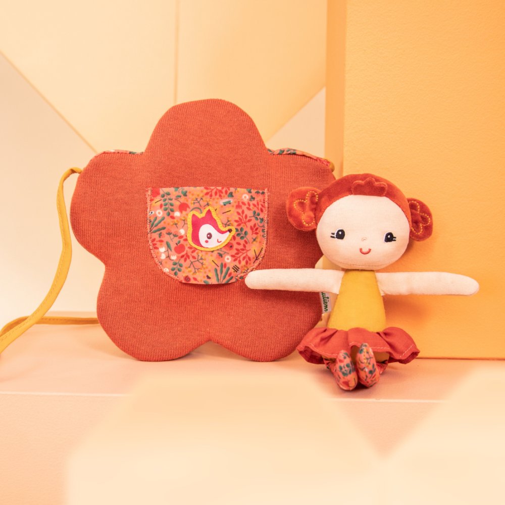 Lilliputiens - Sac à main en forme de fleur avec poupée Adèle – Image 5