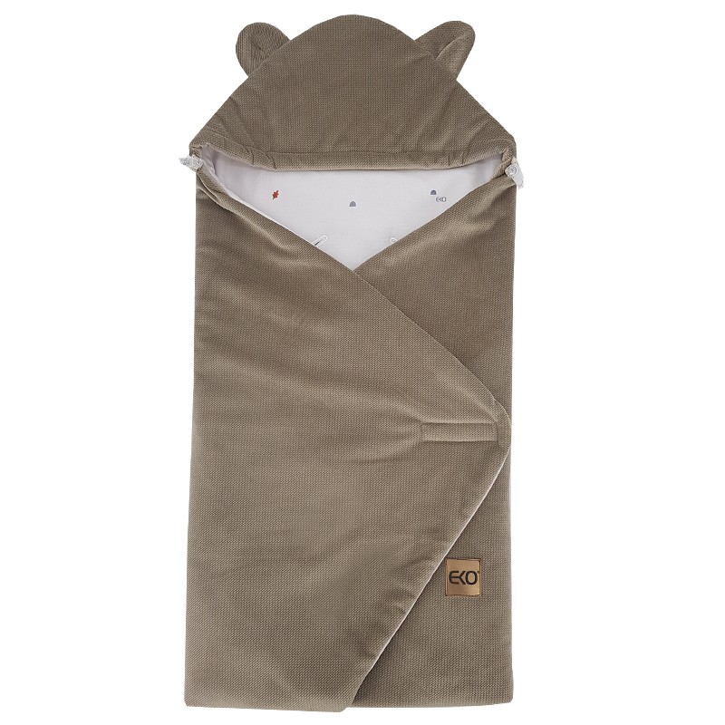 Chancelière enveloppante EKO pour siège auto VELVET Fox 110x100 cm