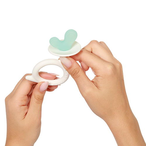 BABYONO Massaggiagengive in silicone Snail - blu - immagine 4