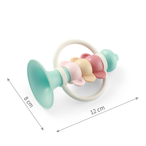 BABYONO Sonaglio con massaggiagengive Tromba 0m+ - immagine 6