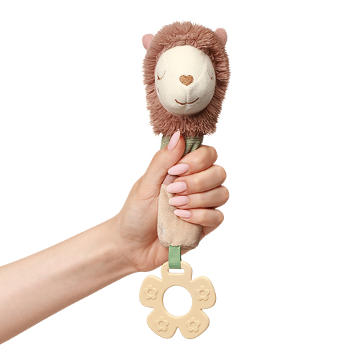 BABYONO Gioco cigolante con massaggiagengive Lama Luna 3m+ - immagine 3