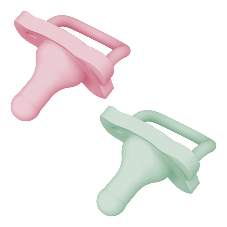 DR.BROWN'S Sucette HappyPaci 0-6m 2pcs, rose/vert (PS12007) – Image 5