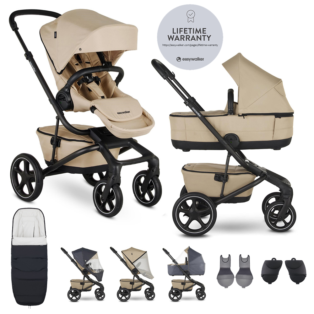 Poussette combinée EASYWALKER Jimmey Sand Taupe XXL RWS
