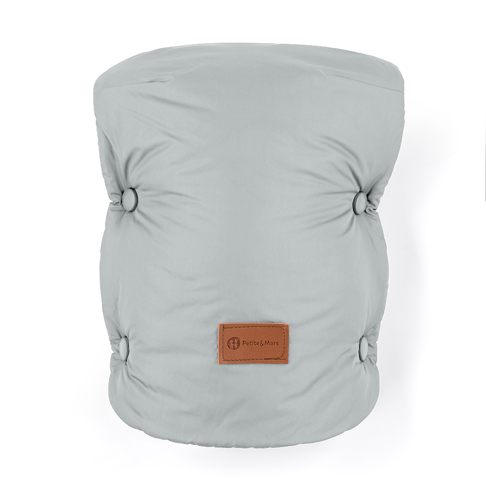 PETITE&MARS Mufka/rękawice Jasie do wózka Quiet Grey - obrazek 6