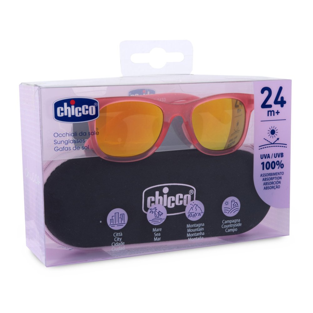 CHICCO Lunettes de soleil rouges coll. 2025 - verres miroirs, 24m+ – Image 4