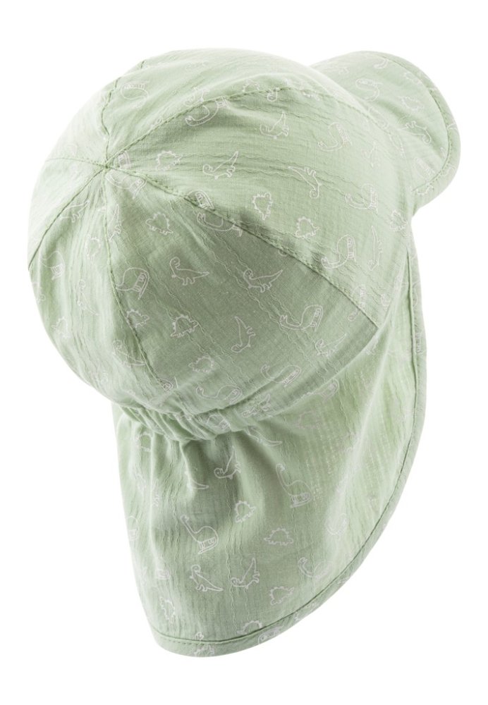 STERNTALER Cappellino con visiera e protezione per il collo da annodare con filtro UV 30 verde bambino 41 cm-4-5 m - immagine 3