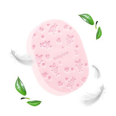 BABYONO Gąbka do mycia - różowa - obrazek 5