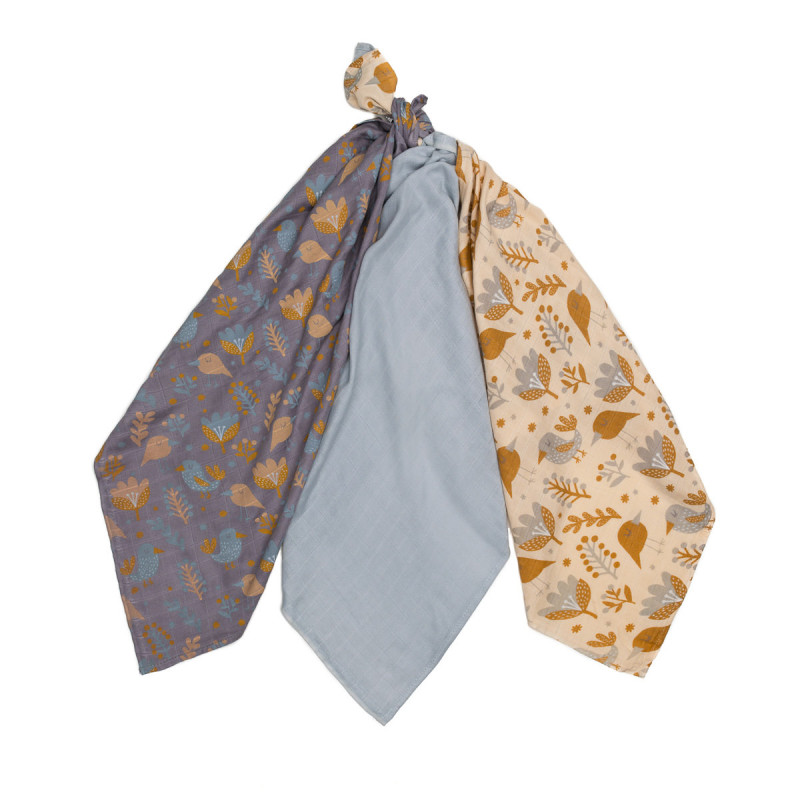T-TOMI BIO Pannolini di bambù 70x70 cm, 3 pz, Bierdie - immagine 3