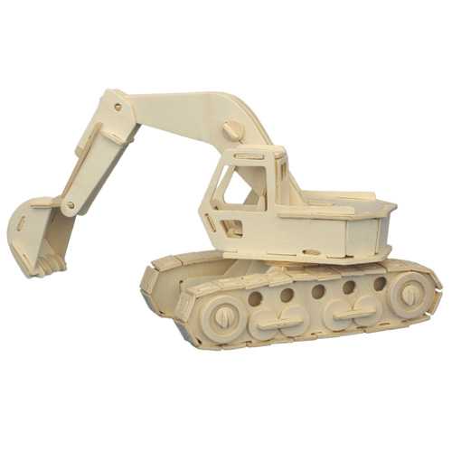 Woodcraft Puzzle 3D en bois - Excavatrice