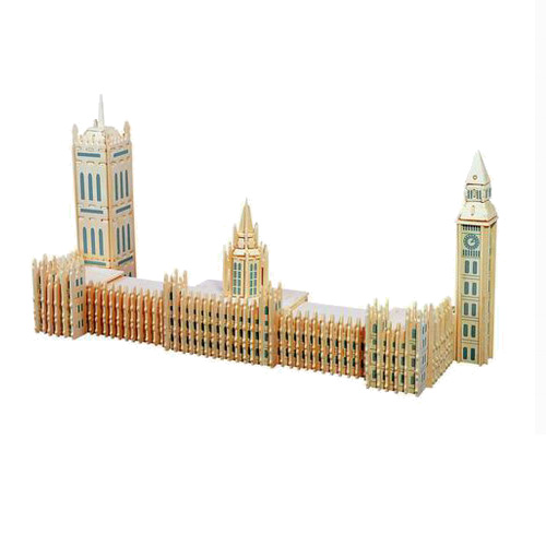 Woodcraft Puzzle 3D en bois de bâtiments célèbres Big Ben