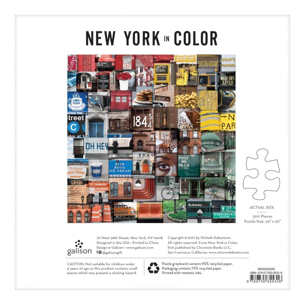 Puzzle Galison New York coloré 500 pièces – Image 4