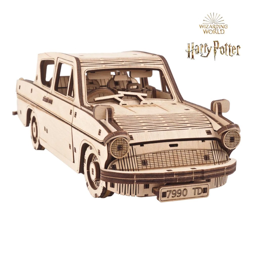 Puzzle 3D en bois mécanique Ugears Harry Potter Ford Anglia Volante