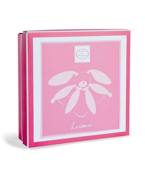 Coffret cadeau Doudou - lange en peluche lapin rose 28 cm – Image 6