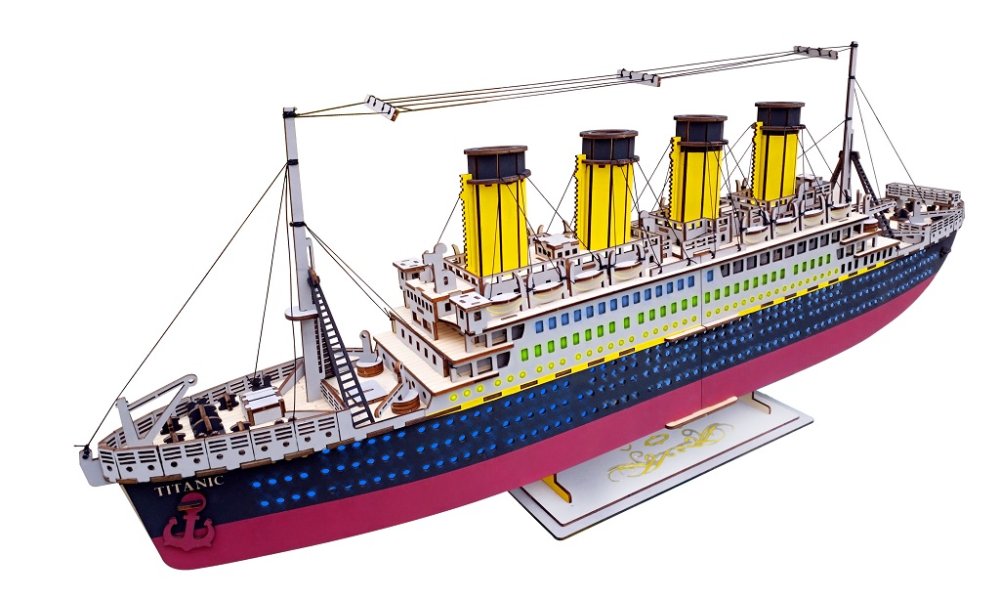 Woodcraft Fa 3D puzzle Titanic