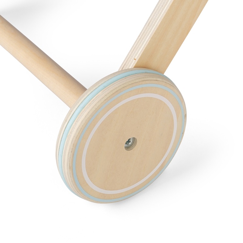 Tidlo Drewniany wózek spacerowy dla lalek niebieski - obrazek 3