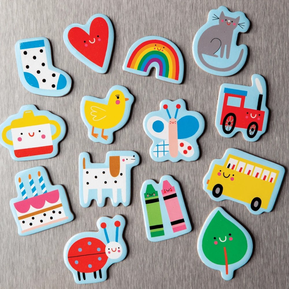 Mudpuppy Set magnético de madera primeras palabras para niños - Imagen 3