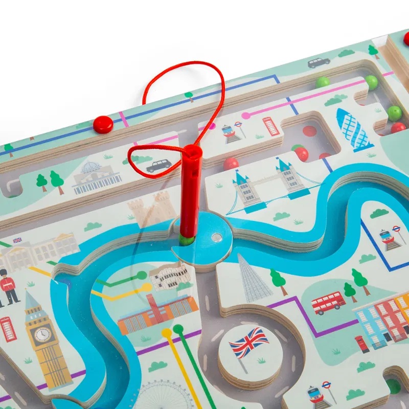 Bigjigs Toys Magnetyczny Labirynt Londyn - obrazek 3