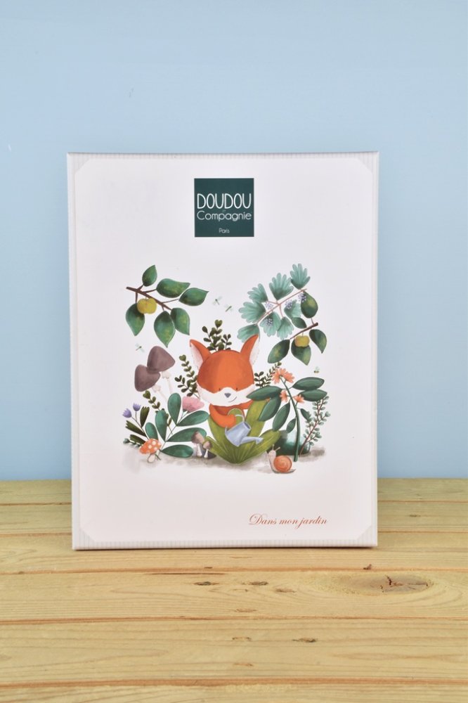 Doudou Coffret cadeau Renard Romarin en peluche avec hochet 21 cm – Image 3